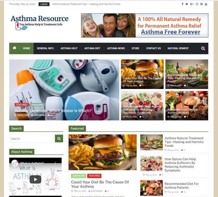 Asthma Turnkey Website Business